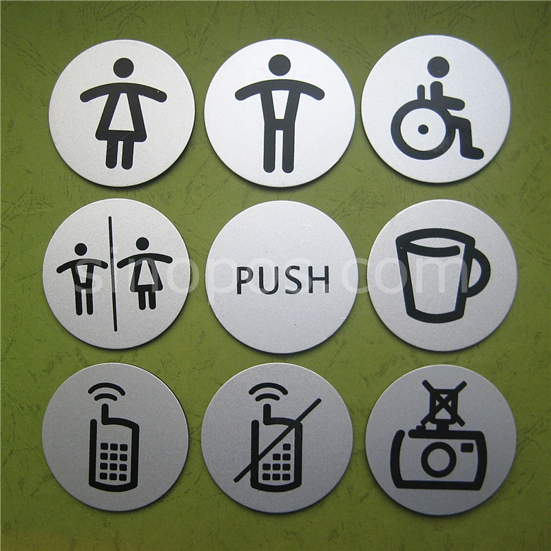 Самоклеющаяся стальная вывеска без домашних животных 83 мм алюминиевые