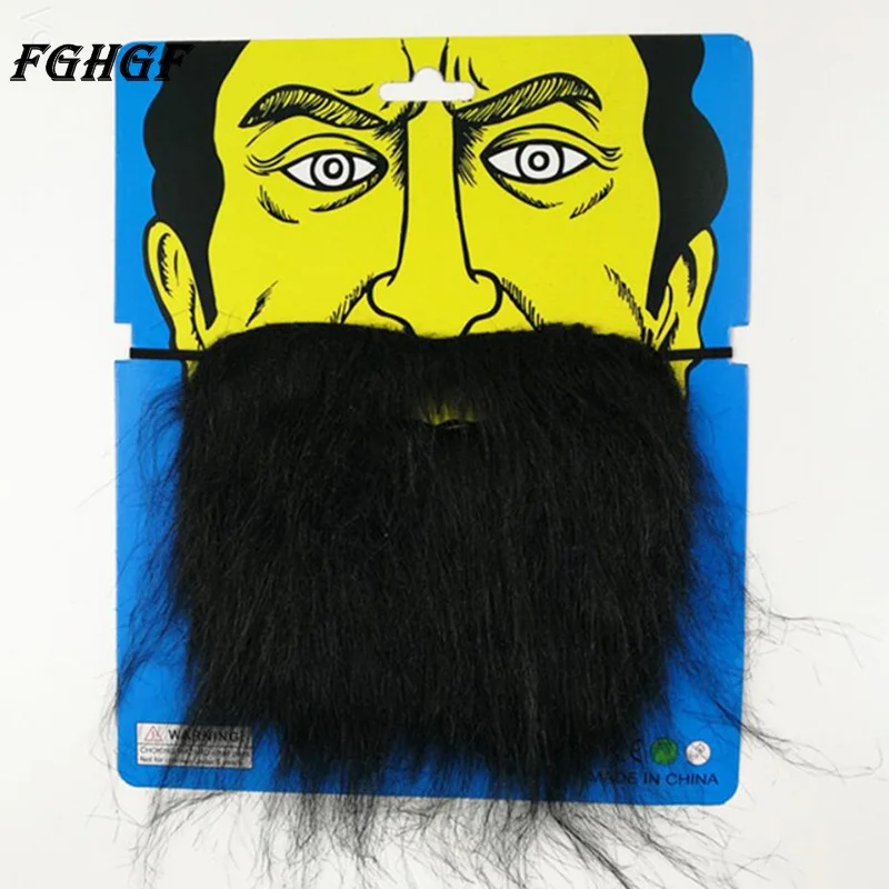 Черное белое коричневое маскарадное платье FGHGF искусственные бороды костюм для