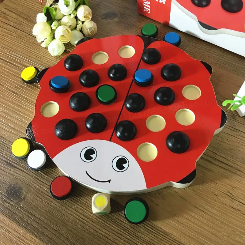 Обучающие игрушки для детей деревянный Жук память в шахматах | Игрушки и хобби