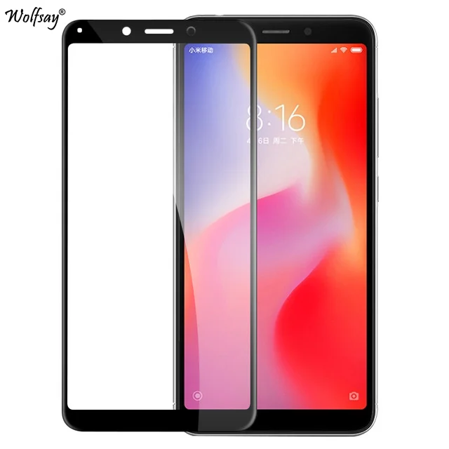2 шт Полное клеевое покрытие из закаленного стекла Xiaomi mi A2 Lite Защита экрана для Xiao mi Red mi 6 6A 6 Pro Note 6 Pro стеклянная пленка для телефона <