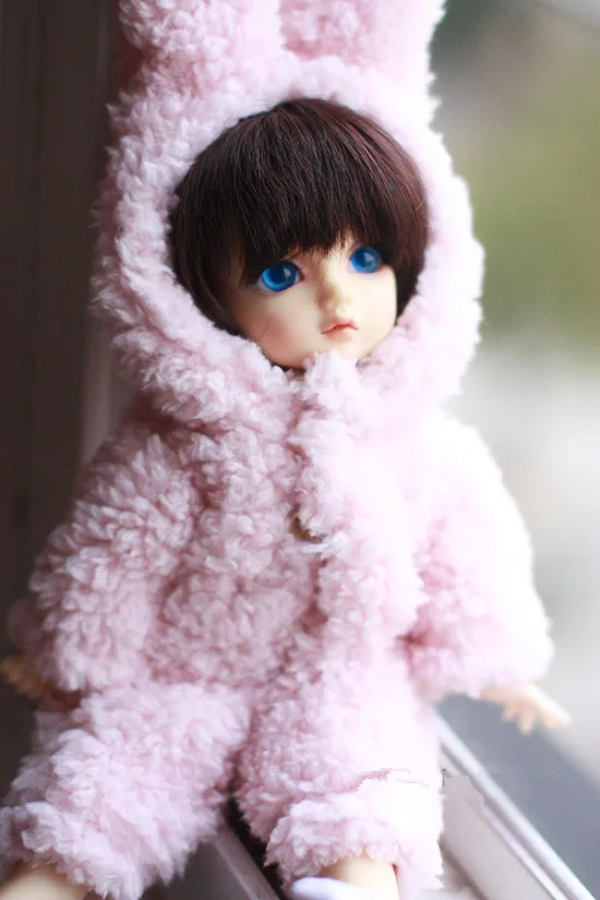 Пижама с милым кроликом розовый костюм животного для куклы BJD 1/6 YOSD 1/4 MSD одежда по