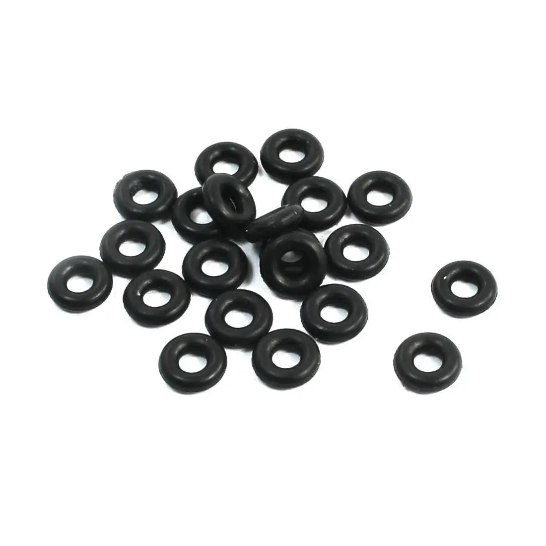 

20PCS Black Rubber 5mm x 2mm x 1.5mm Oil Seal O Rings Gaskets Washers