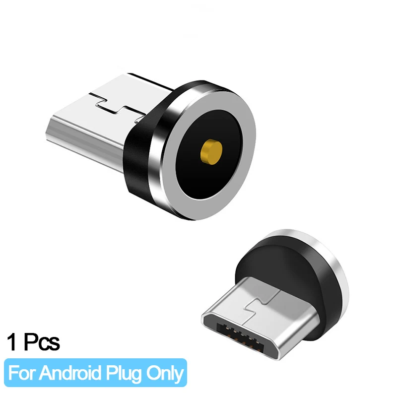 Круглый Магнитный кабель разъем типа C Micro USB для быстрой зарядки 8 контактов 2 4 А