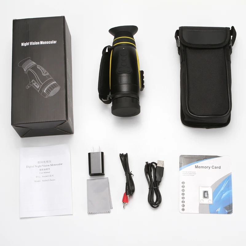 NV007 4X35 850nm ИК ночного видения монокуляры разрешение 1920x1080 HD изображение ночного охотничьего прицела камера