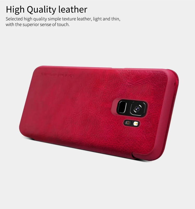 Чехол для samsung Galaxy S9/S8/Plus кожаный чехол серия Nillkin QIN чехол Защитный флип-чехол с розничной посылка