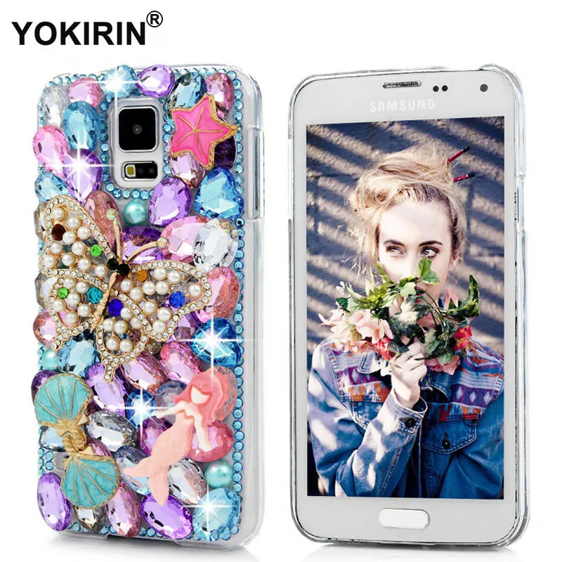 YOKIRIN 3D Diamond Case For iPhone 7 Glitter Rhinestone Back Cover Samsung Galaxy S5 Active S7 S6 Edge S8 Plus Note 3 5 |