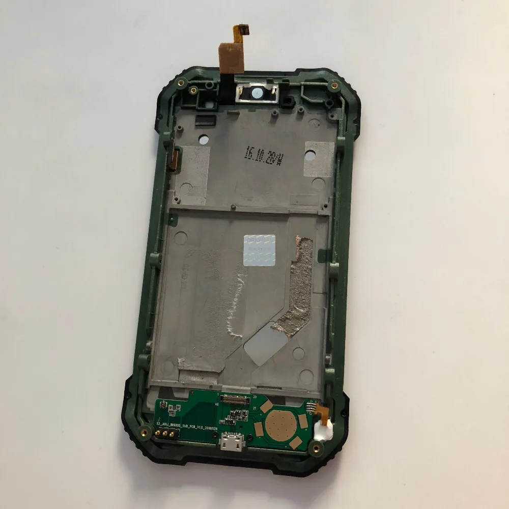ЖК экран б/у + сенсорный рамка зарядная плата с USB разъемом для Blackview BV6000S 4 7 дюйма HD