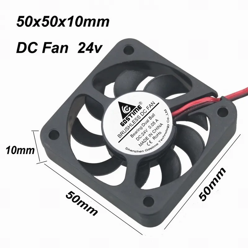 2 шт. Gdstime DC 24V 2Pin 5010 шариковый подшипник 50 мм x 10 5 см бесщеточный чехол для