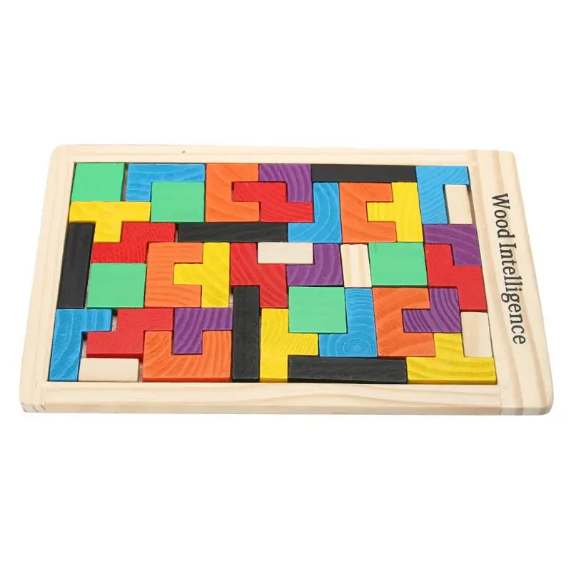 Ttnight Деревянный Tangram головоломка красочные головоломки игрушка игра дошкольного интеллектуального образования игрушки ребенок рождественские подарки