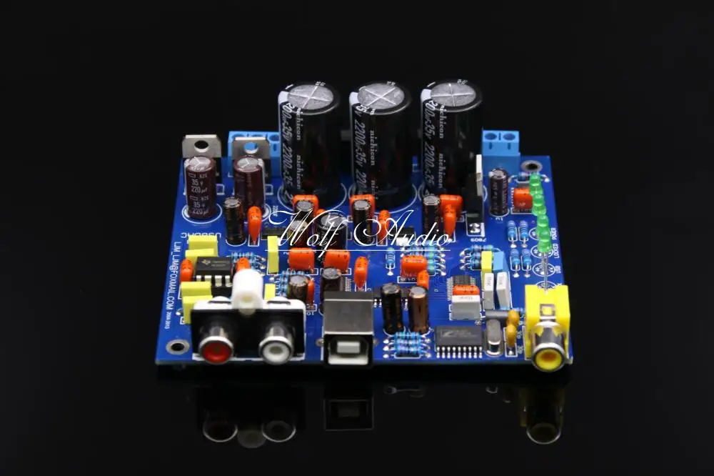 LJM аудио HiFi CS8416 CS4398 ЦАП монтажная плата с USB коаксиальный 24 бит/192 к 32 к декодер доска