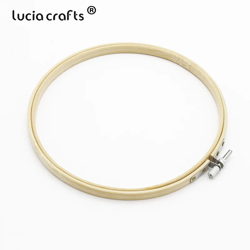 Style 2 18cm 1 шт./лот, деревянная рамка, обод кольцо, вышивка, ручная работа, кольцо-обруч, Бамбуковая машина, сделай сам, для шитья и вышивки крестом, инструмент для рукоделия E0715 - Цвет: Style 2 18cm