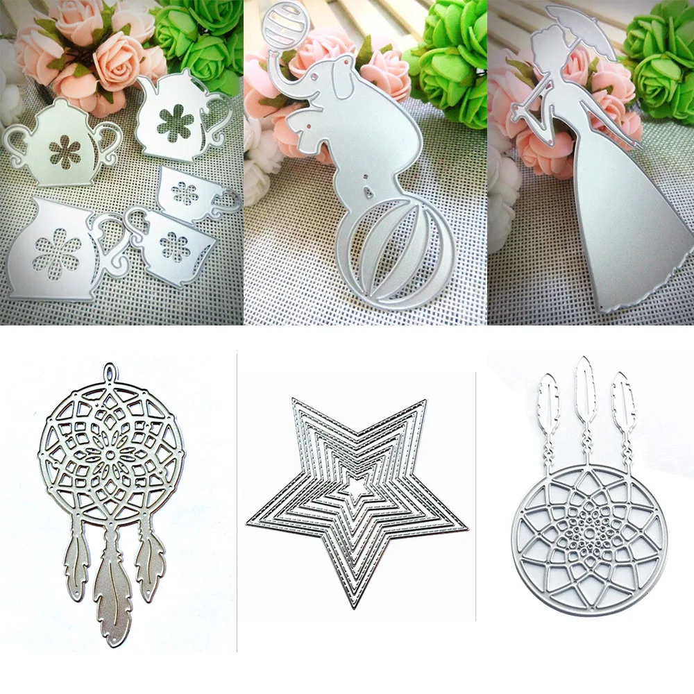 Новинка 2018 г. 1 шт. Популярные резки металла умирает углерода Сталь трафарет