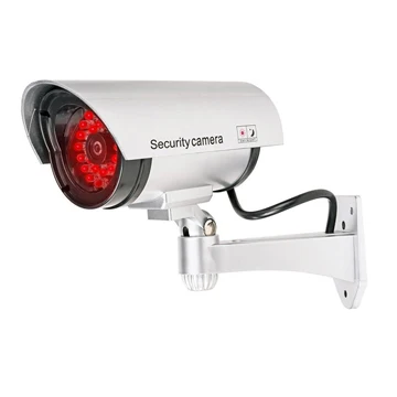 Поддельные пустышки CCTV камера пуля водонепроницаемый открытый Крытый безопасности камеры наблюдения солнечный светильник со светодиодной подсветкой - Цвет: 30 linght bullet