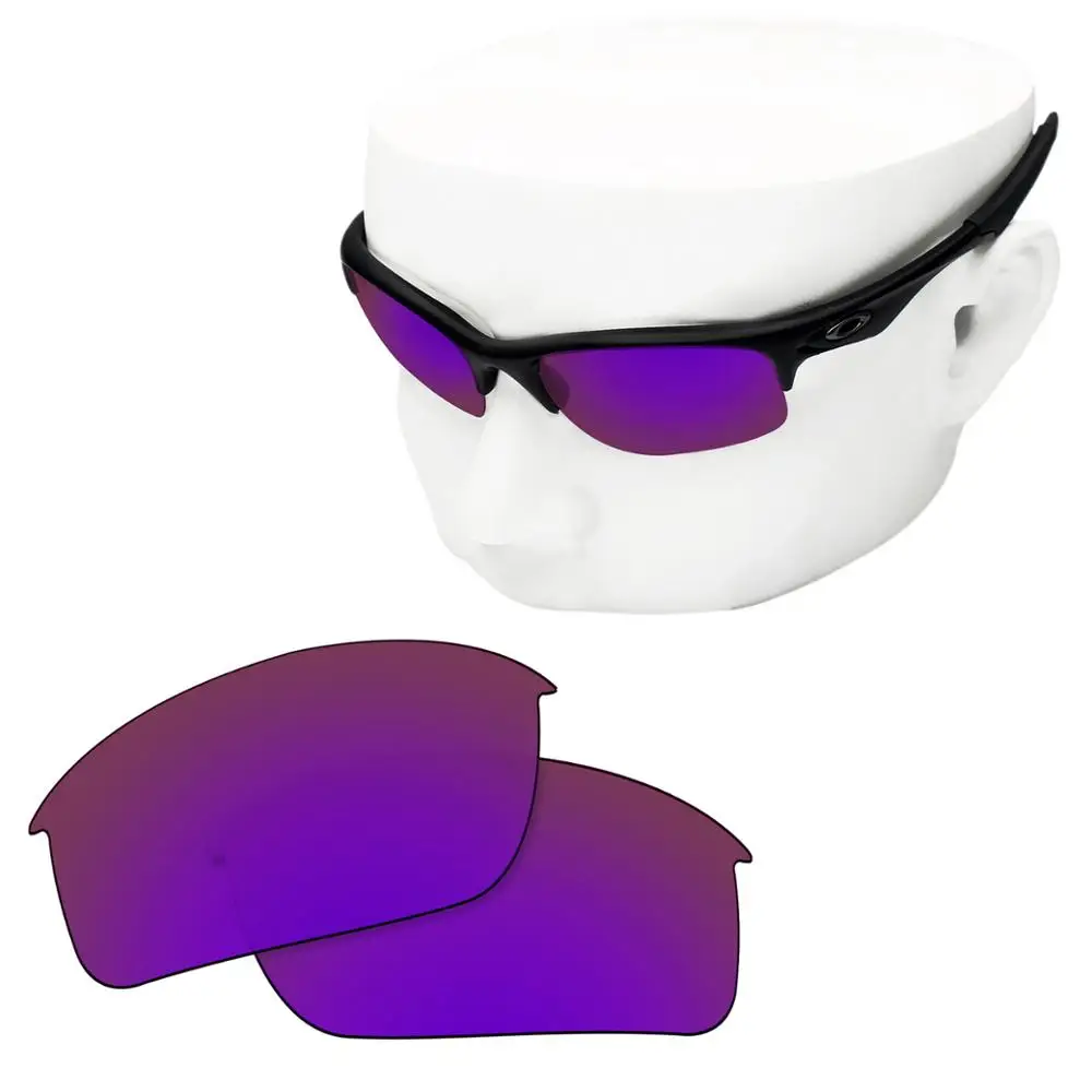 

OOWLIT Polarized Replacement Lenses of Purple Mirror for-Oakley Bottle Rocket OO9164 Sunglasses
