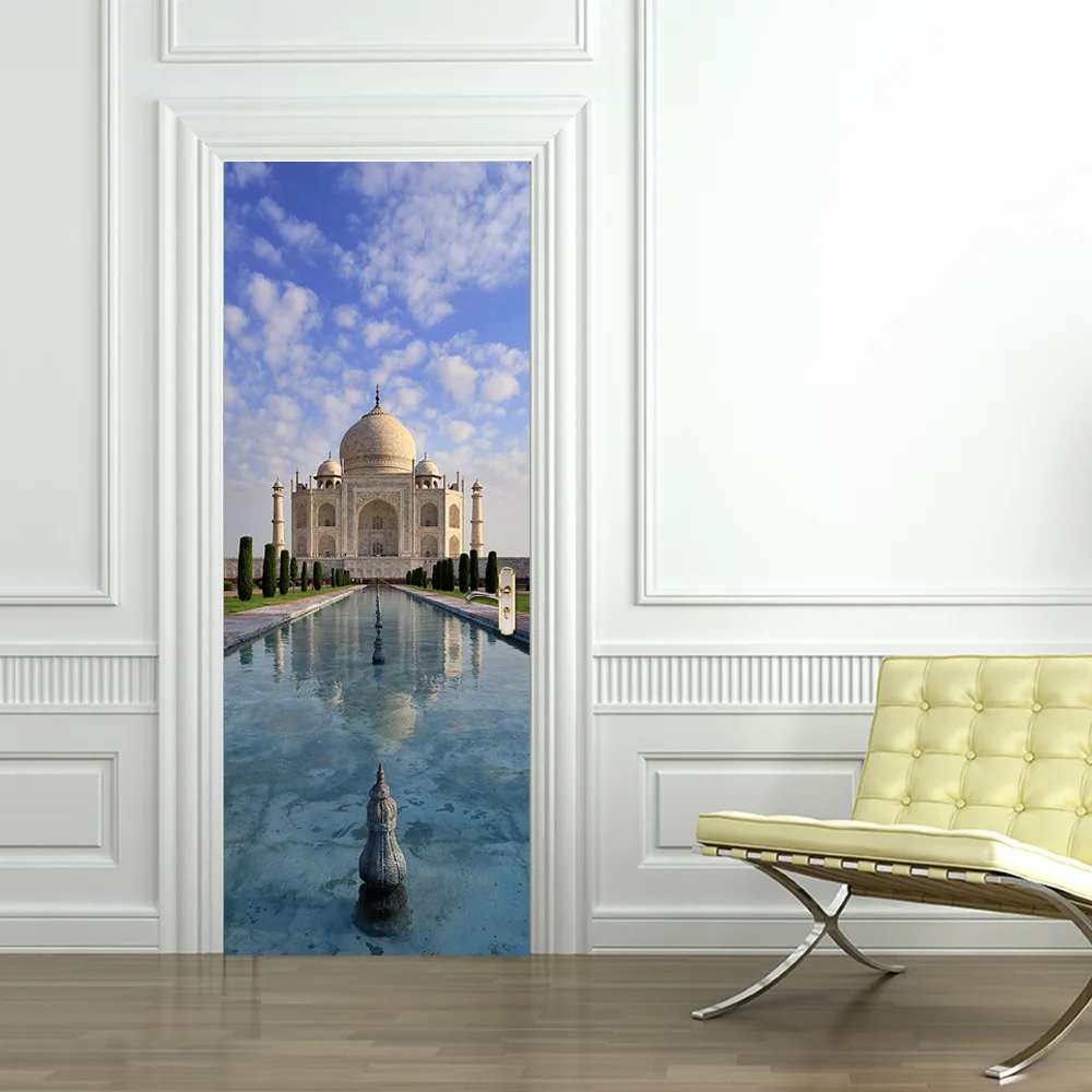 

Colomac 3d India pattern wall door sticker self-adhesive poster renovation living room bedroom home decor decoration accessory