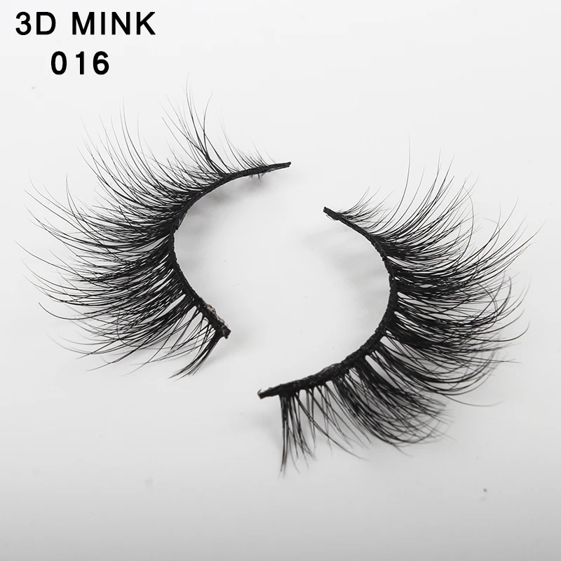

100% Mink Hair Eyelashes 3D Pre-made Full Strip Lashes Dense Natural Long Charming Eyelash Extensions #009-#016