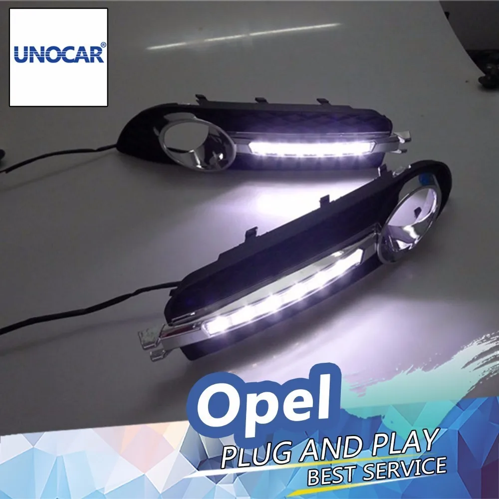 СВЕТОДИОДНЫЙ DRL для автомобиля UNOCAR Buick Opel Insignia белый цвет противотуманная фара
