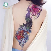 8 different 3d full arm temporary tattoos with flower butterfly reality extra large leg big body art tattoo stickers for women
