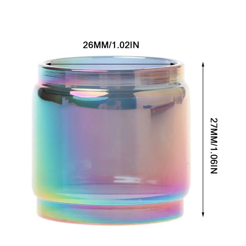 

Transparent Rainbow Vape Glass Tube Glass Tank Electronic Cigarette Accessories for TFV8 Vaporizer Atomizer