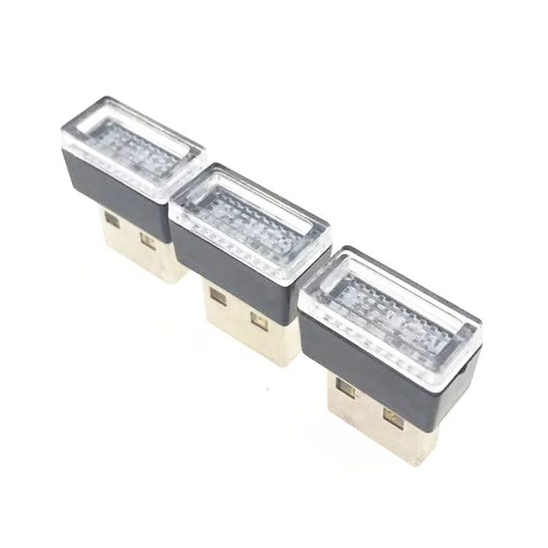 USB светодиодный ночник для внутреннего освещения автомобиля нижняя лампа Peugeot 206