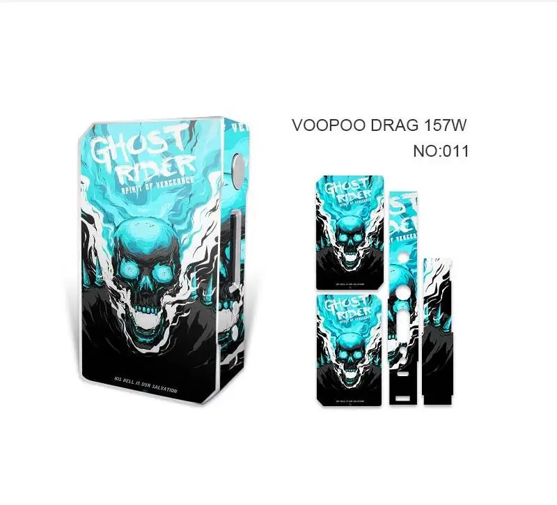 5 шт. Аутентичные VapeSoon протектор кожи DRAG 157 стикер для Drag коробка мод на складе