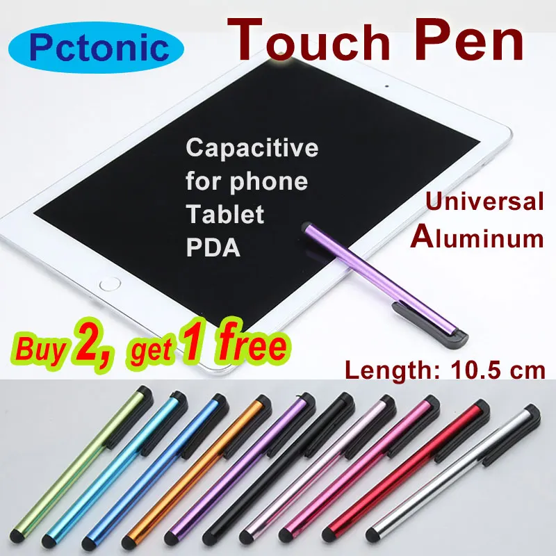 PCTONIC емкостный стилус сенсорный экран PDA алюминиевый карандаш для iphone смартфонов