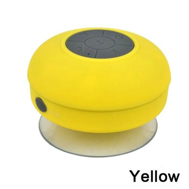 Yellow Dehyaton BTS-06 Bluetooth портативный водонепроницаемый беспроводной стерео динамик для душа музыкальный плеер светодиодный фонарик громкий динамик - Цвет: Yellow