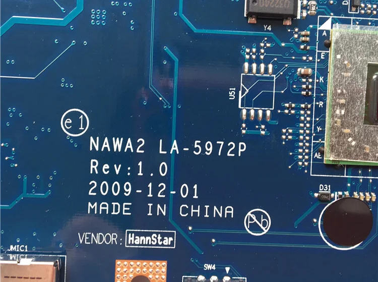

KEFU NAWA2 LA-5972P For lenovo G555 notebook G555 Laptop Motherboard NAWA2 LA-5972P Mainboard with GPU Test original mothebroard