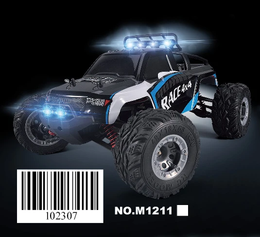 Новое поступление 1:12 масштабная большая Радиоуправляемая машина 2,4G 4WD RTR 45 км/ч высокая скорость RC Дрифт автомобиль внедорожный пульт дистанционного управления багги с светодиодный подсветкой - Цвет: M1211