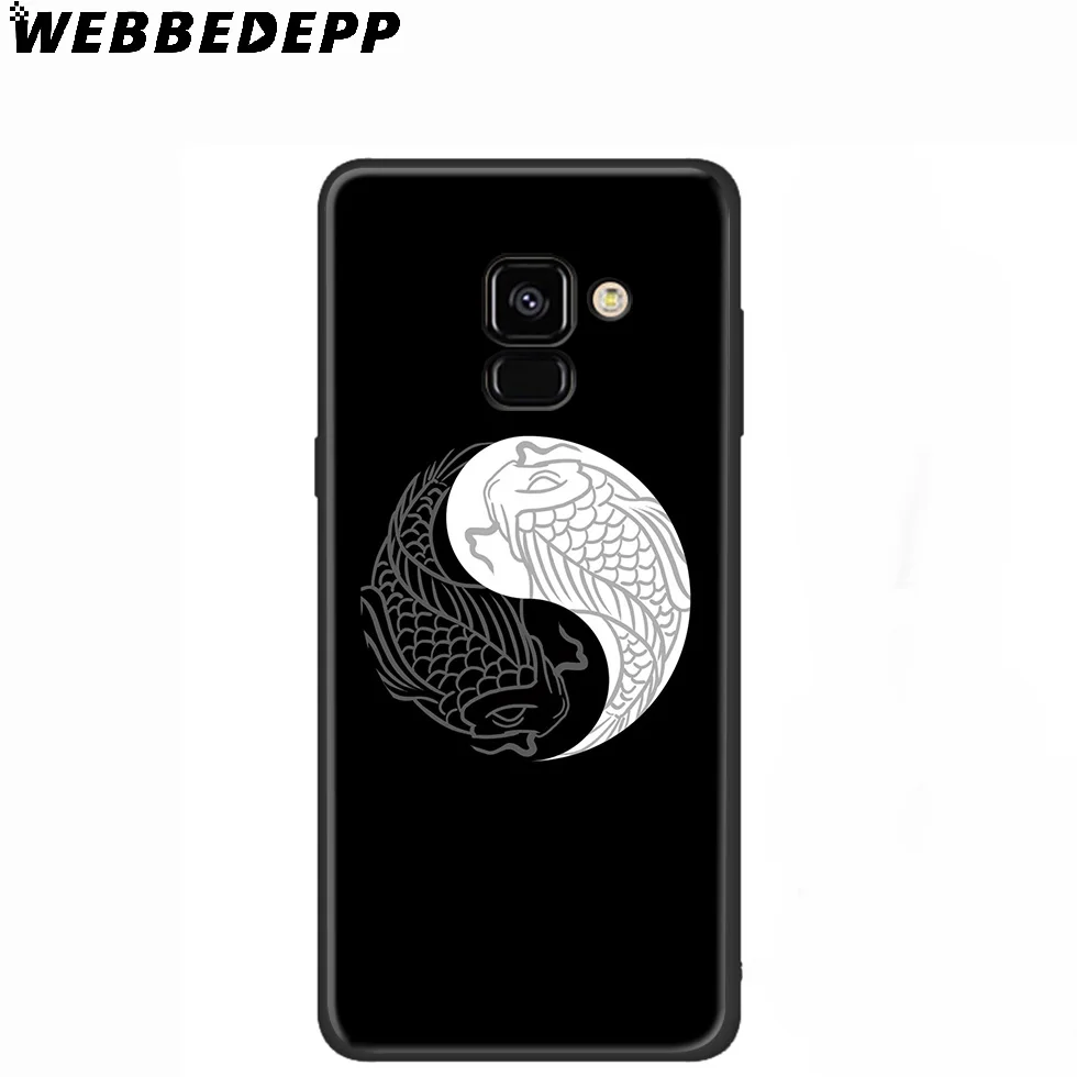 WEBBEDEPP Koi Fish японский автомобильный силиконовый чехол для Samsung Galaxy A3 A5 A6 A7 A8 A9 A10 A20 A30