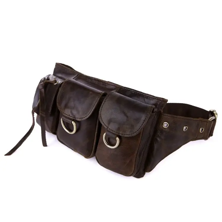 Винтажные поясные сумки bolsas couro натуральная кожа поясная сумка модные мужские