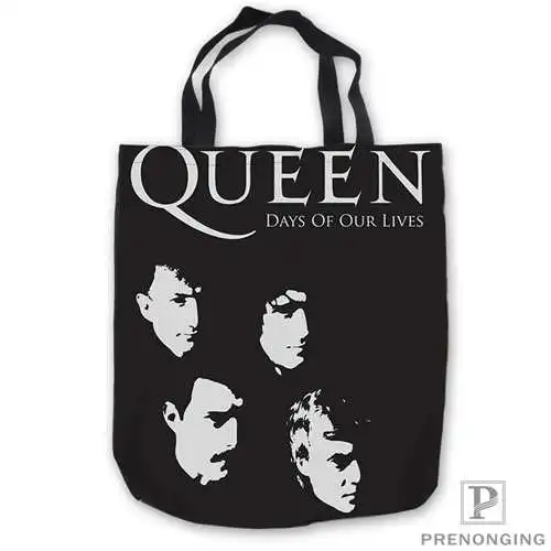Пользовательские холст queen band ToteBags ручная сумка для покупок Повседневная пляжная