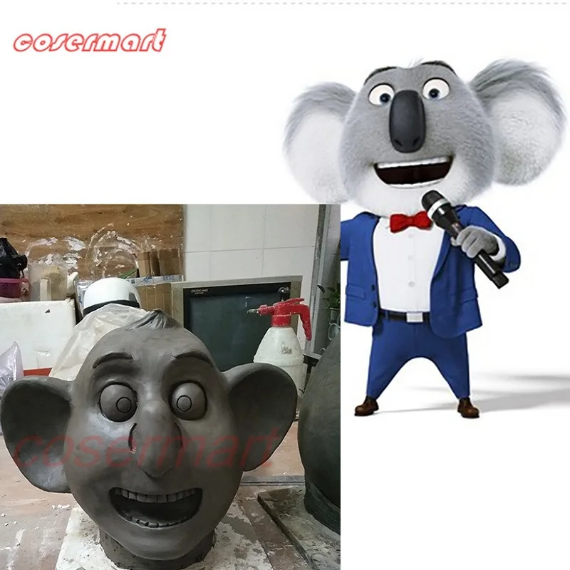2016 фильм петь Косплэй бустер Луна маскарадные латексные маски животное коала