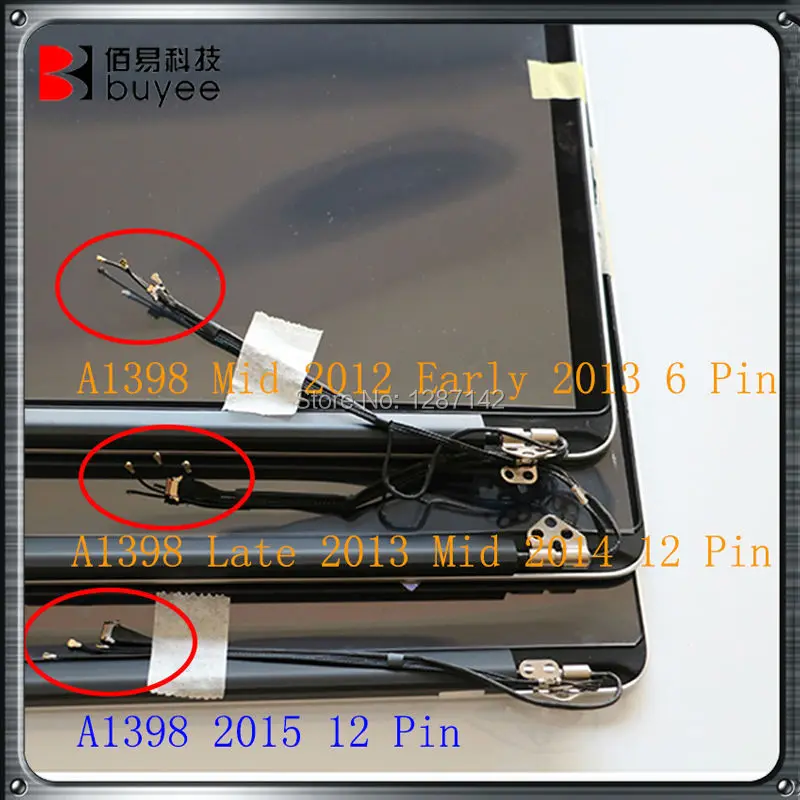Geniune A1398 ЖК-сборка для Macbook Pro retina ноутбука 15 '&#x27A1398 Полный ЖК-экран дисплей