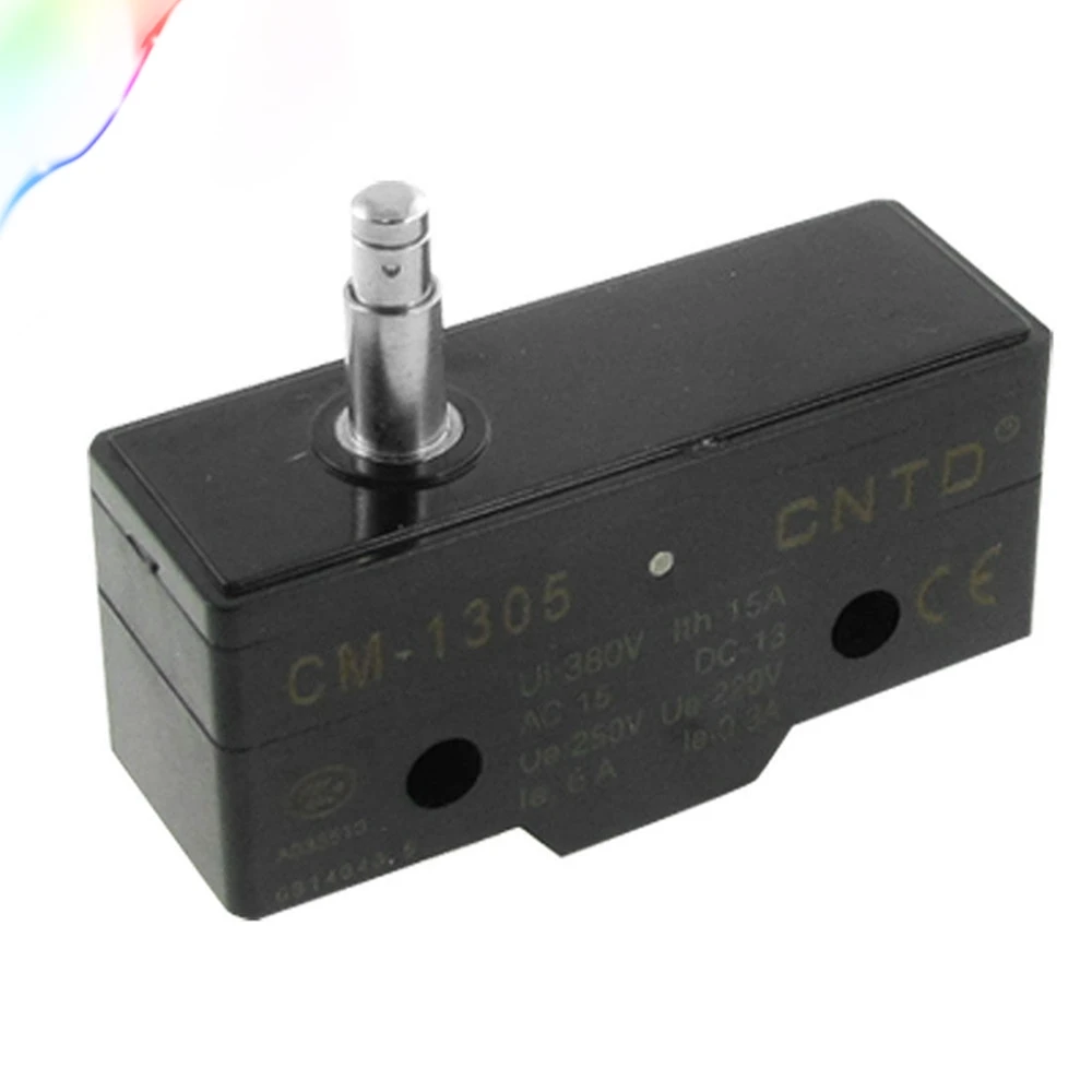 Золото Тон Винтовые клеммы тонкий пружинный фиксатор микропереключатель CM