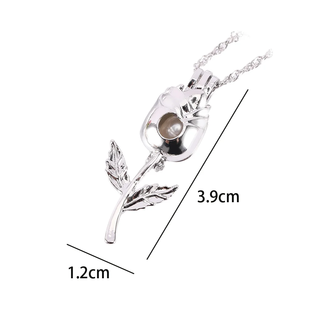 Rose Flower Hollow Necklace Mosaic Simulation Pearl Pendant Women Elegant Jewelry Gift collana | Украшения и аксессуары