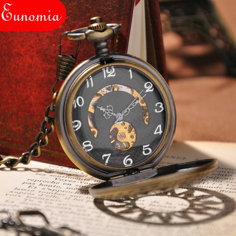 Защита от Солнца Цветок Резные Круглый Скелет золото Для мужчин часы Элитный