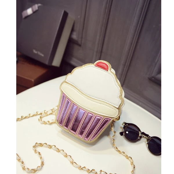 2017 милые дизайнерские сумки через плечо с мороженым для женщин летняя