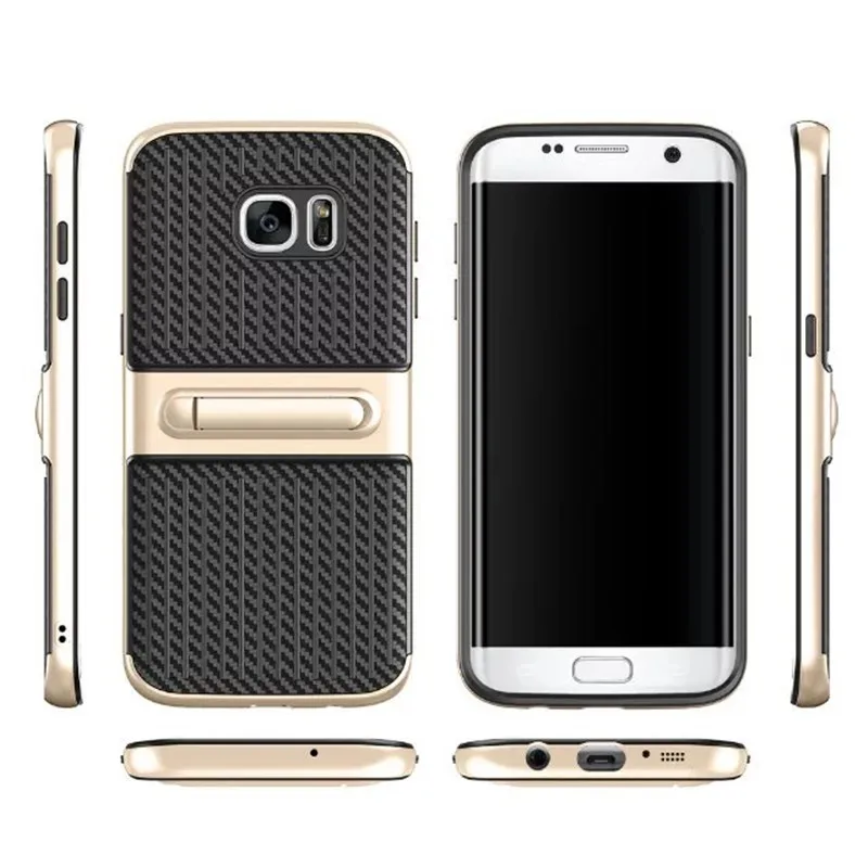 Udapakoo Роскошный чехол для samsung Galaxy A3 A5 A7 2017 ТПУ кремния Hybrid + PC Стенд Cover Броня