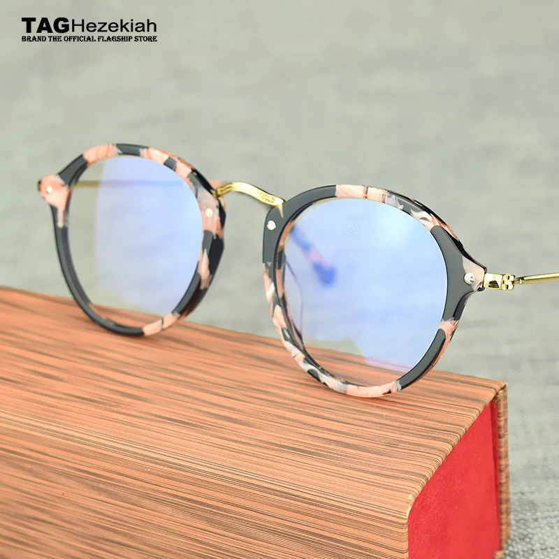 2017 круглые брендовые оправы для очков в стиле ретро 5366 винтажная оправа мужчин и