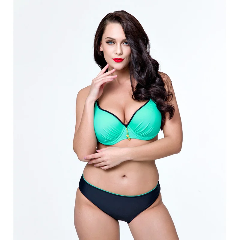 Двойка ванный Комплект женский плюс Размеры Купальники для малышек женские