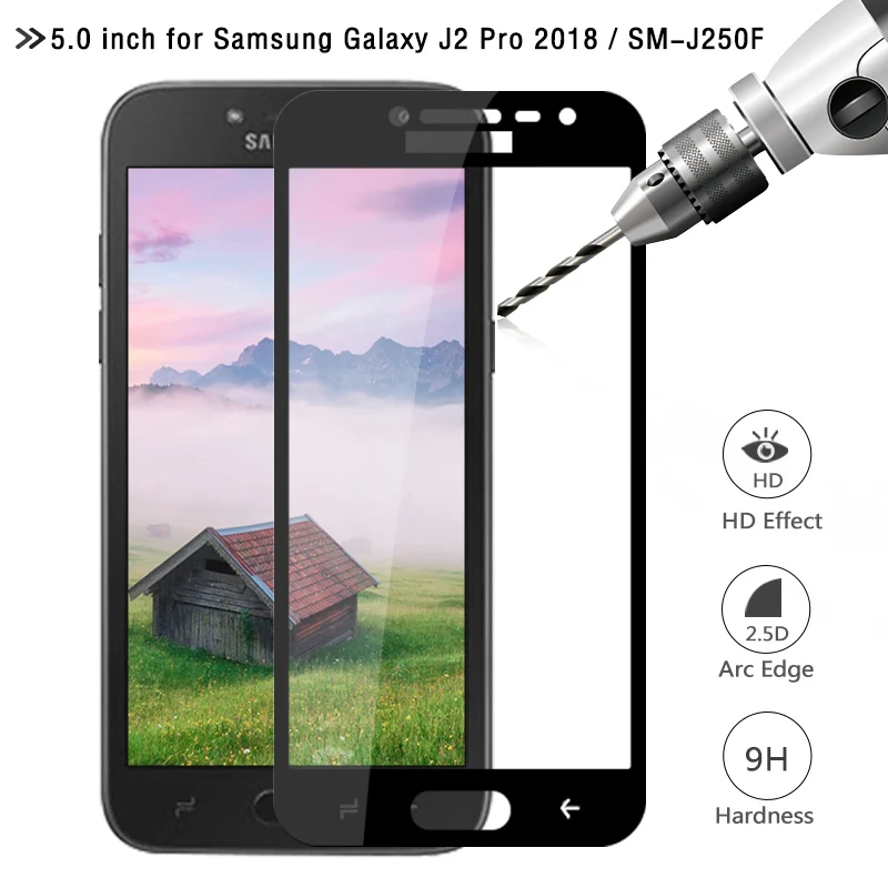 Для Samsung Galaxy J2 Pro 2018 Защитная пленка для экрана закаленное стекло SM J250F