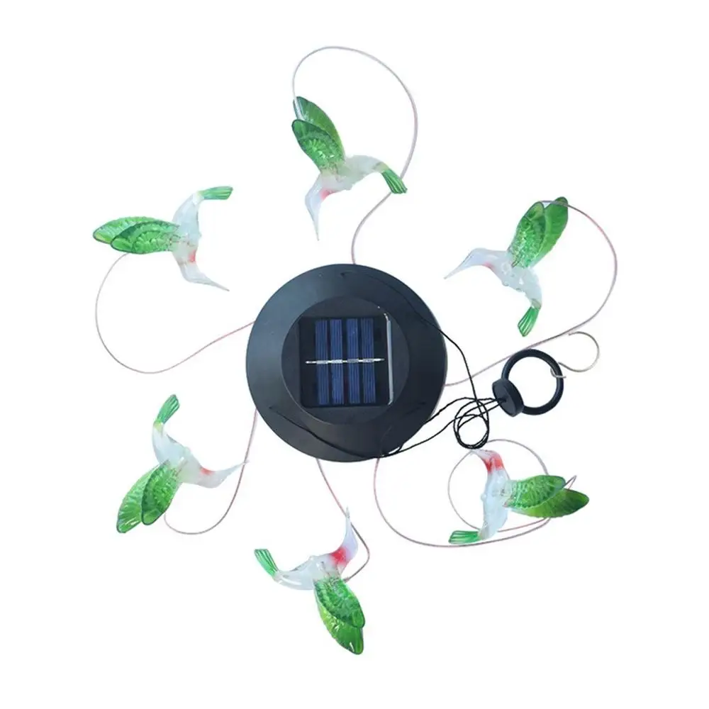 Солнечный ветер Chime свет поворота Колибри солнечный подарок цвет Led сад подвесное
