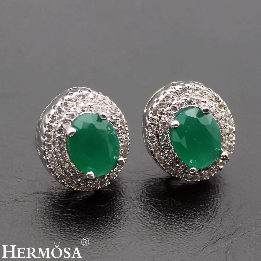 Классические модные овальные серьги Hermosa из стерлингового серебра 925 пробы 3