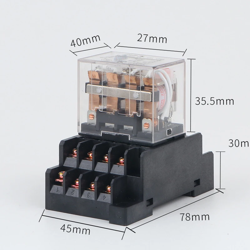 

Small lamp relay LY4NJ HH64P AC220V DC24V DC12V 10A