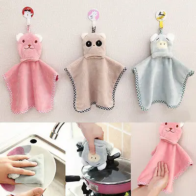 Cute Cartoon Bear Panda Microfiber Towel Dry Hands Cloth dishcloth wholesale Bowel Oil cleaning accessories dish Kitchen | Дом и сад