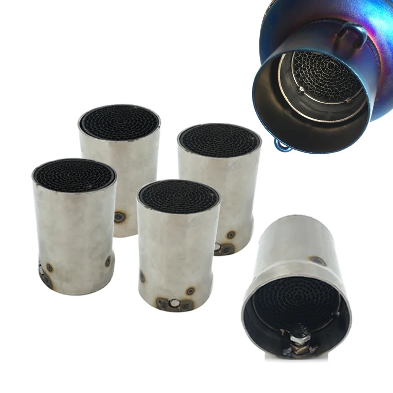 

Universal Motorcycle Muffler Exhaust Front Mid End Silencer DB Killer Motorbike Exhaust Muffler Silencer Noise Sound Eliminator