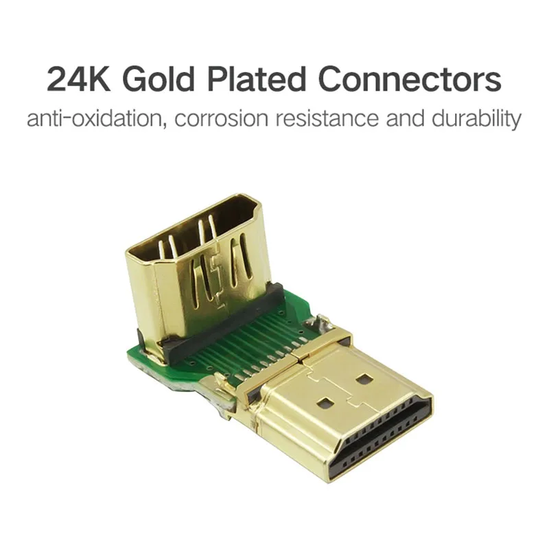 AiSMei разъем HDMI мужчин и женщин адаптер преобразователь удлинитель 270 90 градусов