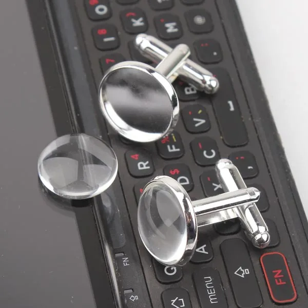 Запонки заготовок Настройки запонки лотки с серебряным покрытием Медь