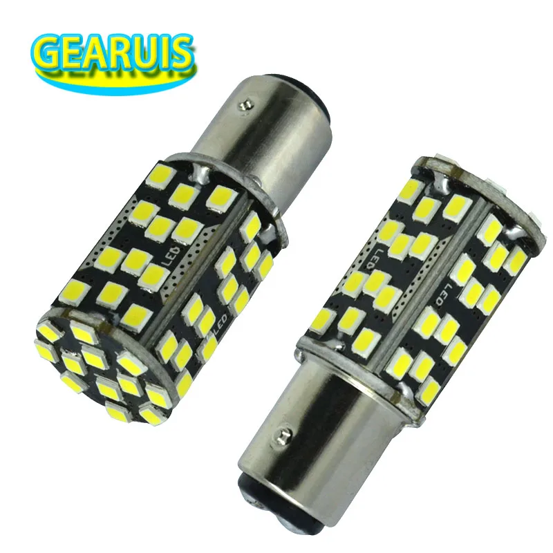 2шт S25 P21/5 Вт 1157 BAY15D 60 SMD 2835 светодиодный 1156 BA15S автомобильный стоп сигнал поворота